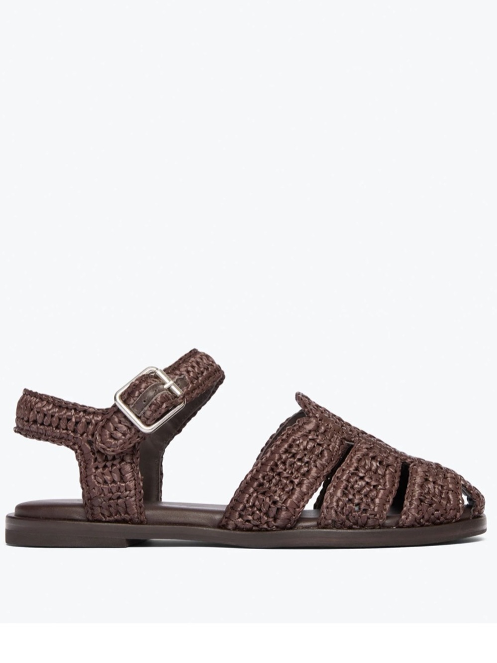 Freda Salvador Brown Woven Sera Fisherman Sandal- NIB size 7